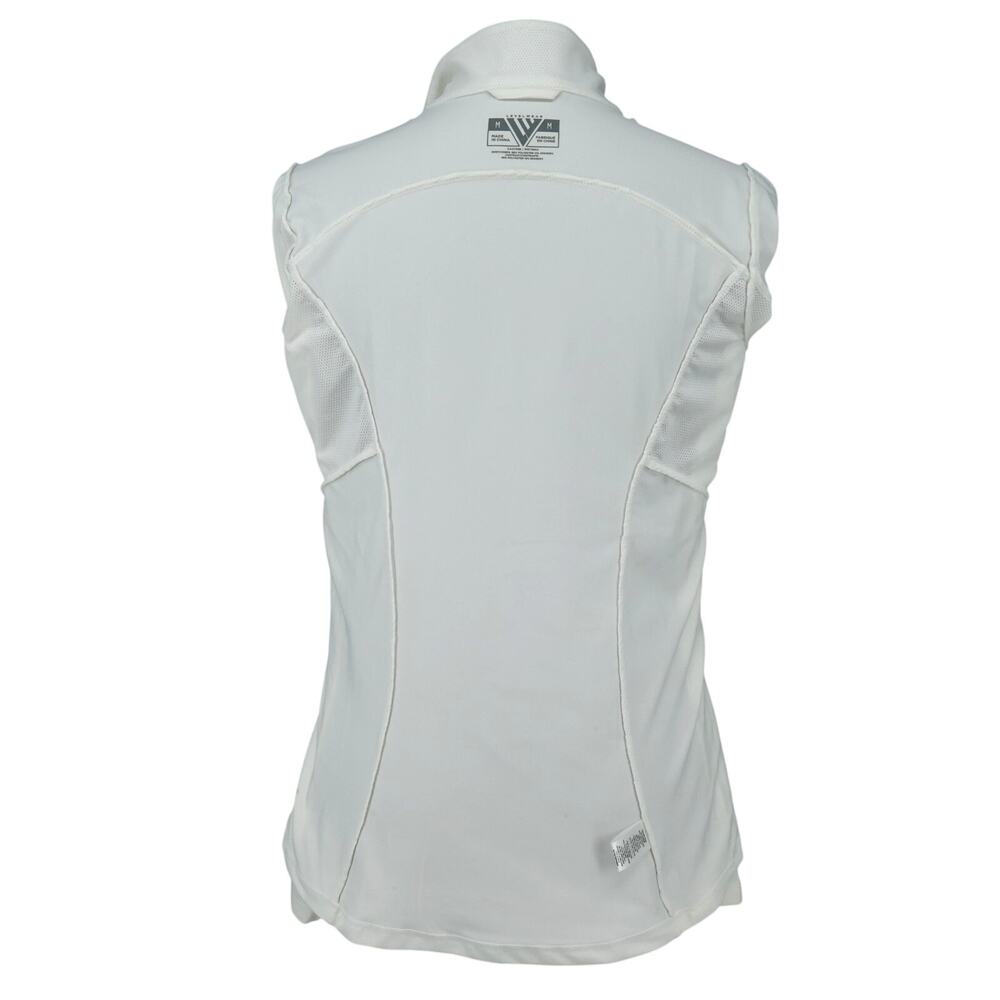 LevelWear Jacket Womens Medium White Zip Thumbholes Golf Exercise The Cliffs - Picture 15 of 16